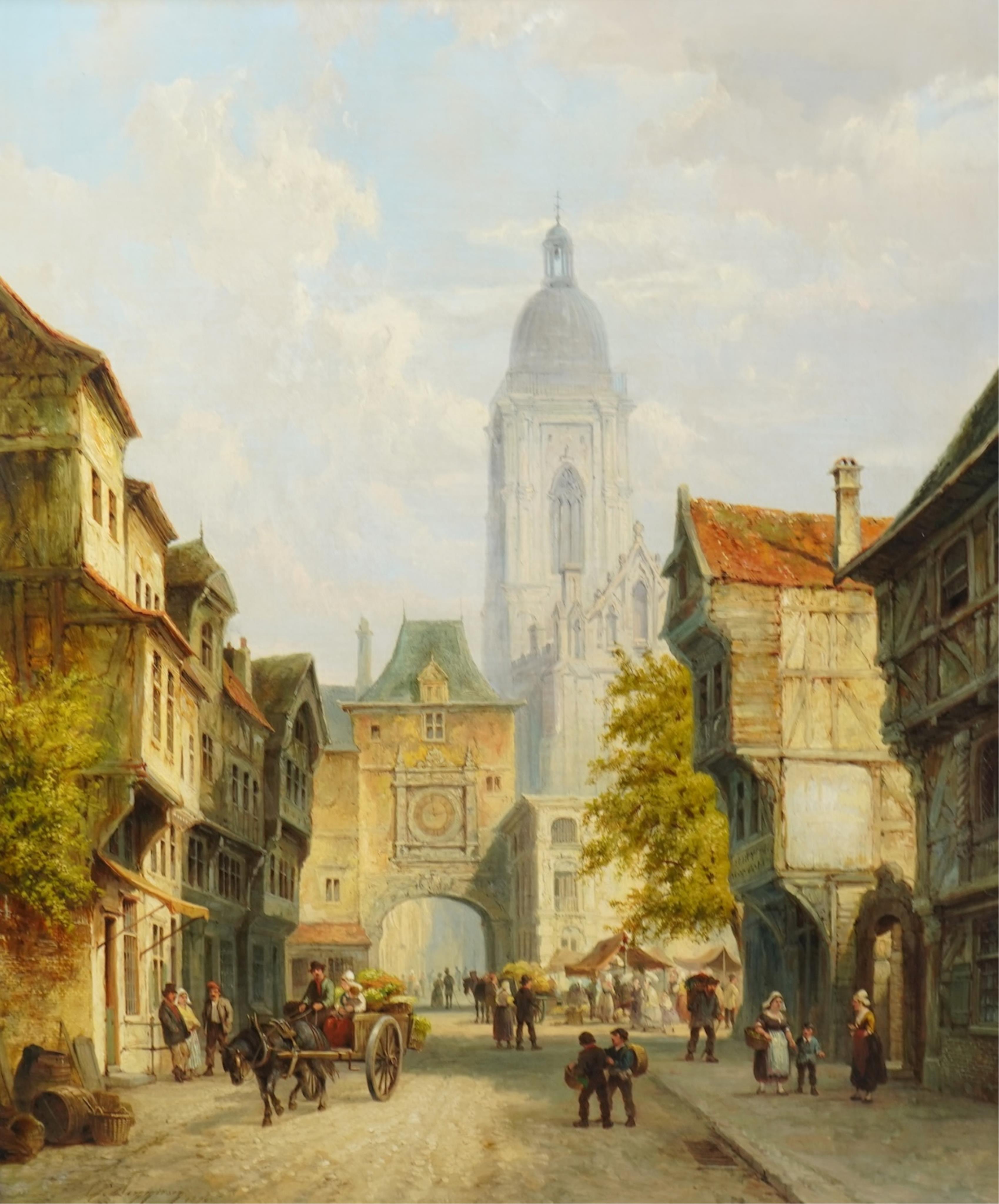 Pieter Christiaan Dommersen (1865-1913), A Street Scene in Rouen